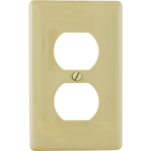 Hubbell 1-Gang Duplex Wall Plate (4-Pack)