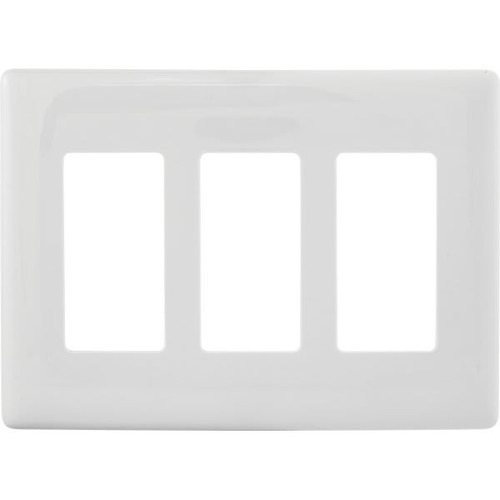 Hubbell 3-Gang Snap-On Decorator Wall Plate