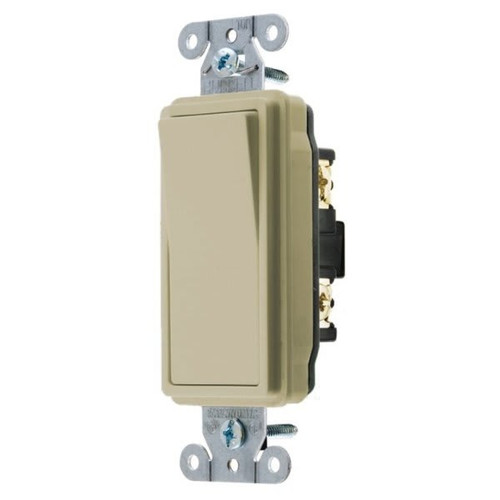 Hubbell-Pro 20 Amp 120/277 Vac 2-Position 4-Way Decorator Switch (Ivory)