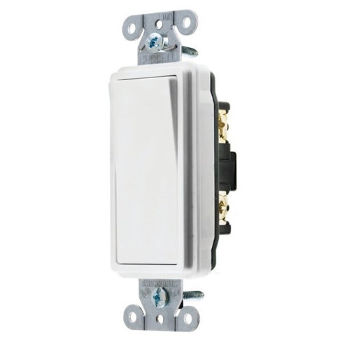 Hubbell-Pro 20 Amp 120/277 Vac 2-Position 4-Way Decorator Switch (White)