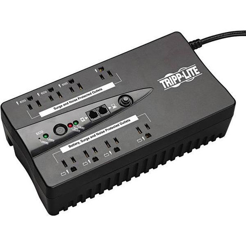 Tripp Lite Eco Series Green 550 Va Ups 120 V USB Rj11 8 Outlet