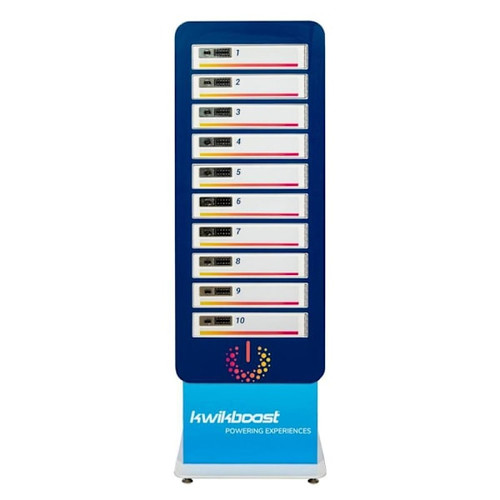 Luxor Kwikboost 10-Bay Multi-Device Charging Locker With Custom Graphics
