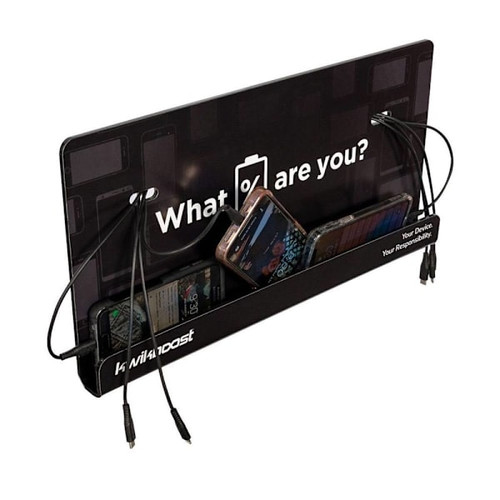 Luxor Kwikboost Standard Courtesy Charge Station Wall Mount W/Custom Graphics
