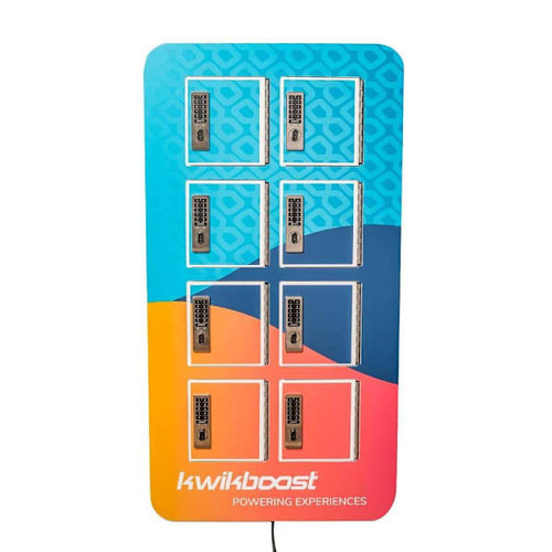Luxor Kwikboost 8-Bay Phone Charging Locker With Custom Graphics