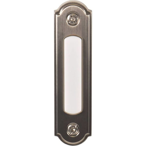 Newhouse Hardware 2.75" Lighted Door Chime Button, Satin Nickel