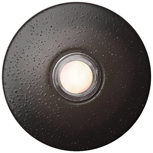 Newhouse Hardware 2.5" Lighted Round Door Chime Button, Black