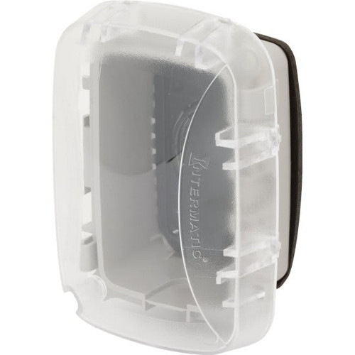 Intermatic Extra-Duty Plastic In-Use Weatherproof Cover, Single-Gang, Vrt/Hrz, 2.75" Clear