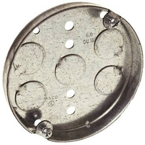 Raco 4" Round Ceiling Pan, Drawn 1/2" Deep 5 X 1/2" Ko