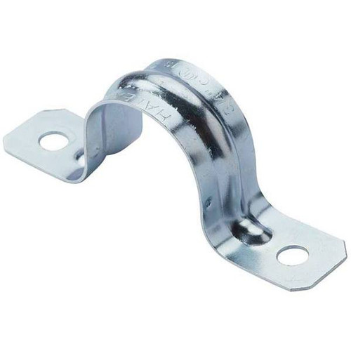 Halex 1-1/2 In. Standard Fitting 2-Hole Electrical Metallic Tube Straps (2-Pack)