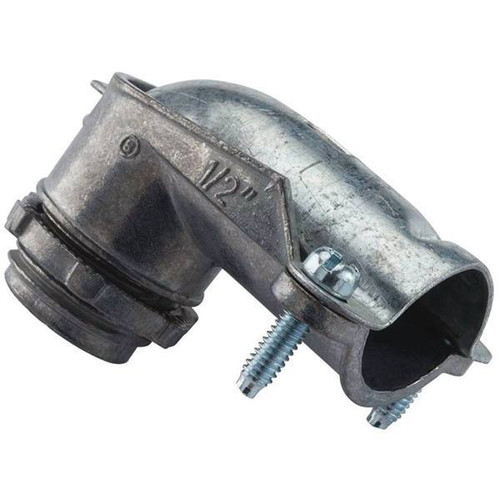 Halex 3/8" 90-Degree Flexible Metal, Conduit Connector