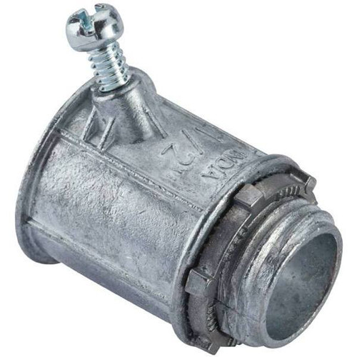 Halex 1/2 In. Flexible Metal Conduit Set, Screw Connector