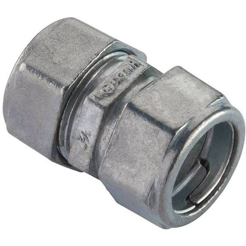 Halex 3/4" Steel Electrical Metallic Tube Compression Coupling, Package Of 5