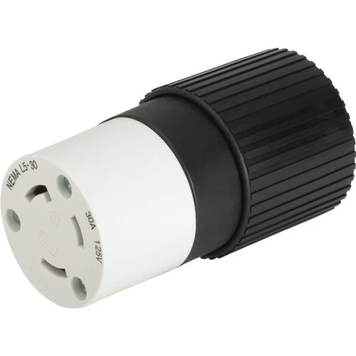 Hubbell 30a 2 Pole/3 Wire Locking Female Connector