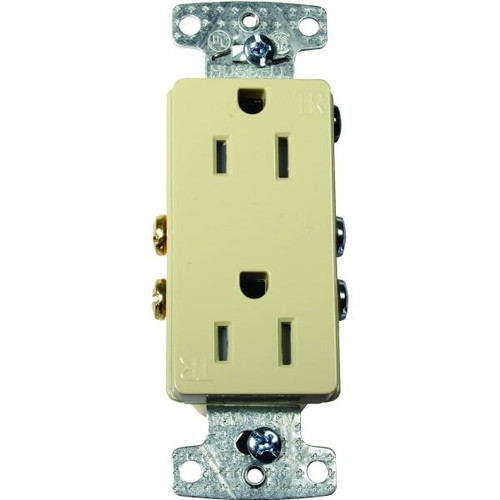Hubbell 15 Amp 125 Volt Self-Grounding Duplex Standard Outlet (10-Pack) (White)