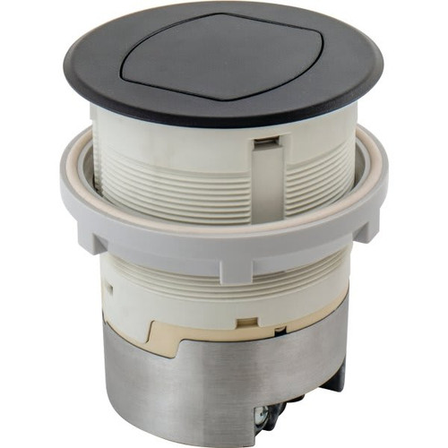 Hubbell 15 Amp 125 Volt Pop-Up Kitchen Countertop Standard Outlet (Black)