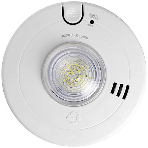 BRK Electronics Hardwired Combo Smoke & Carbon Monoxide Alarm With LED Strobe