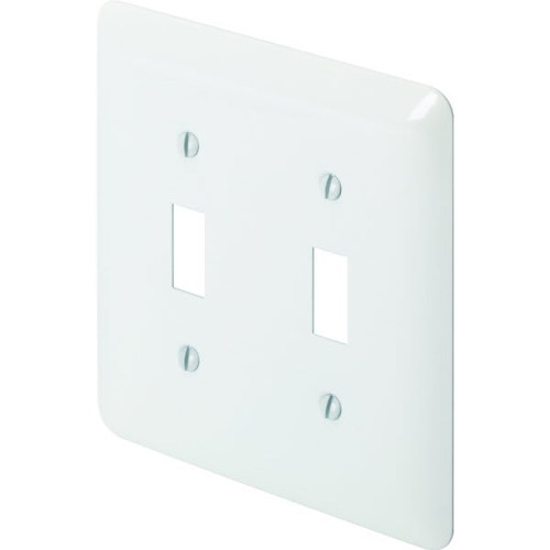 Titan3 2-Gang Princess Metal Toggle Wall Plate (10-Pack) (White) TPMSPW-TT