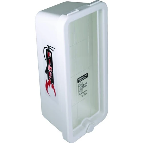 Cato 5 Lb Surface-Mount Fire Extinguisher Cabinet (White)