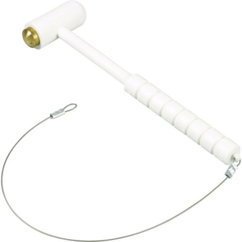 Cato 2.5 In Polypropylene Fire Extinguisher Cabinet Hammer W/ Mounting Hardware (White)