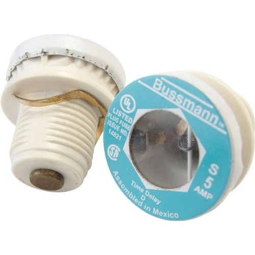 Bussmann 5 Amp 125 Volt Dual-Element Time-Delay Plug Fuse (4-Pack)