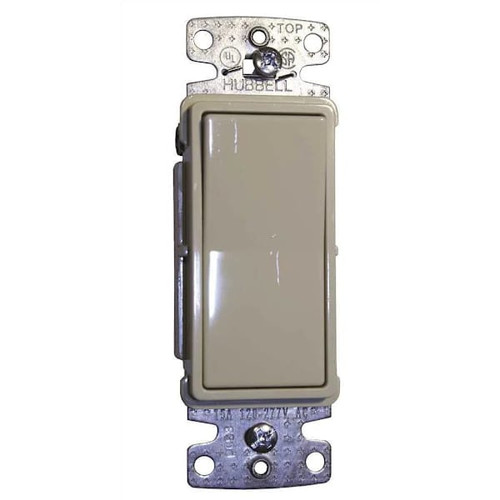 Hubbell Wiring 15 Amp 120 To 277-Volt 3-Way Rocker Switch, White