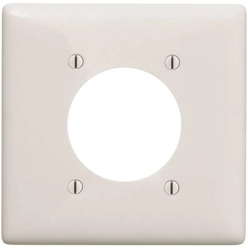Hubbell 2-Gang 2.15 In Opening Wall Plate - White