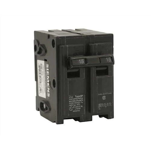 Siemens 15 Amp Double-Pole Type Qp Circuit Breaker