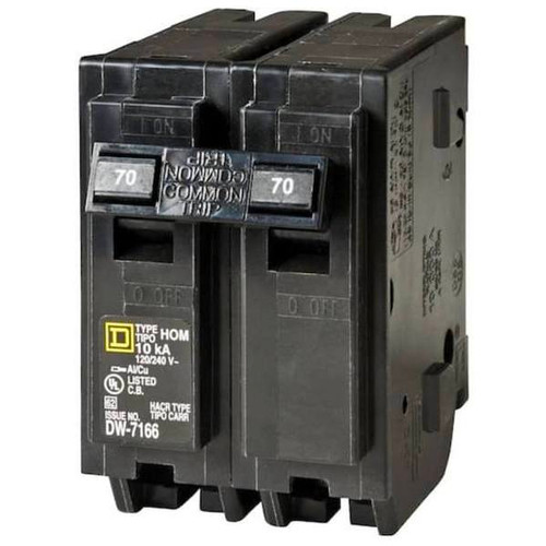 Square D Homeline 70 Amp 2-Pole Circuit Breaker