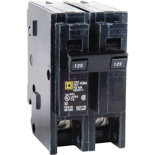 Square D Homeline 125 Amp 2-Pole Circuit Breaker