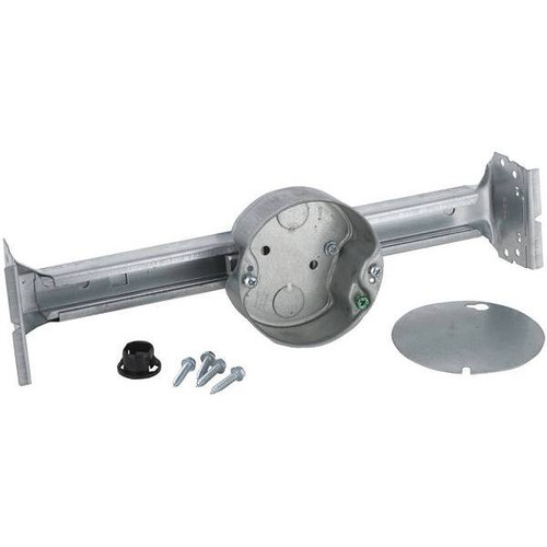 Raco Kwik-Brace 1.5 In Ceiling Fan Electrical Box With Three 1/2 In Knockouts