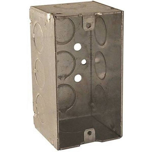 Raco 4" X 2" Handy Box, Welded 2-1/8" Deep With Eleven 1/2" Ko'S