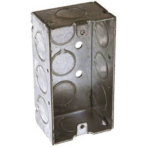 Raco 4" X 2" Handy Box Welded, 1-1/2" Deep With Eleven 1/2" Ko'S