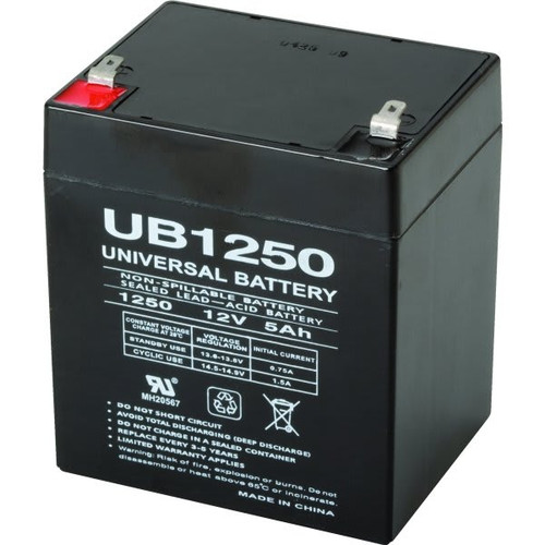 Universal Power Group 12v 5.0 Ah Lead Acid Emergency Battery