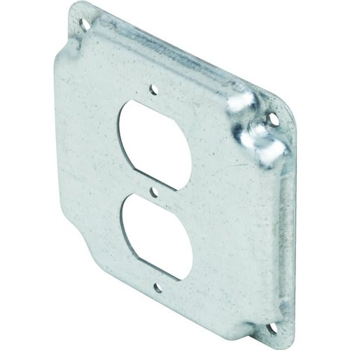 Hubbell 4 In Square Exposed Work Duplex Box Cover