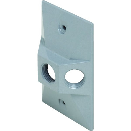 Bell 1-Gang Three 1/2 In Threaded Outlets Cluster Cover (Gray)