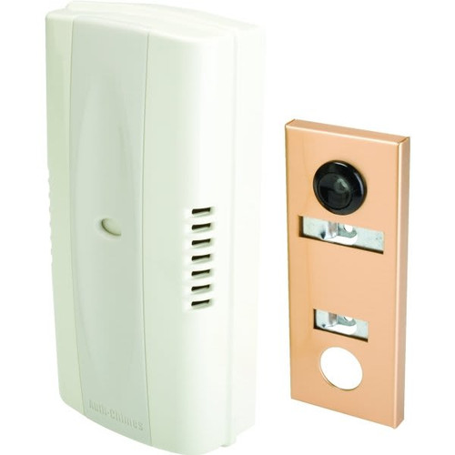 Newhouse Hardware Two-Note Mechanical Door Chime With One-Way Wide Viewing Lens