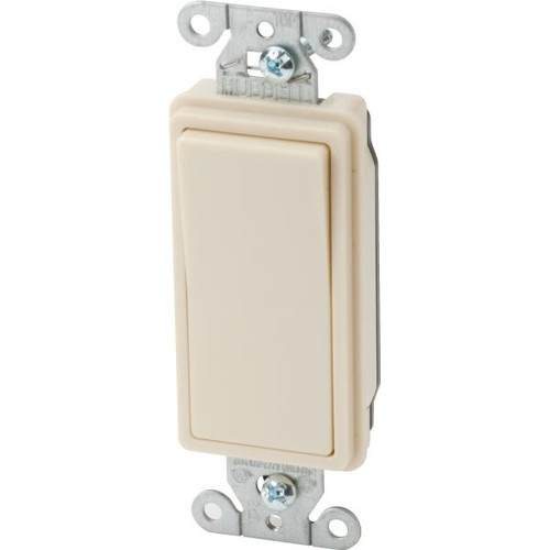 Hubbell-Pro 20 Amp 120/277 Vac Hospital-Grade 2-Position Decorator Switch (Ivory)