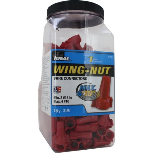 Ideal Wing-Nut 18-10 Gauge Wire Connector (300-Pack) (Yellow)