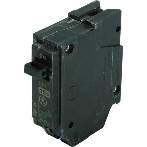 GE 15 Amp 120/240 Volt 1-Pole Thick Circuit Breaker