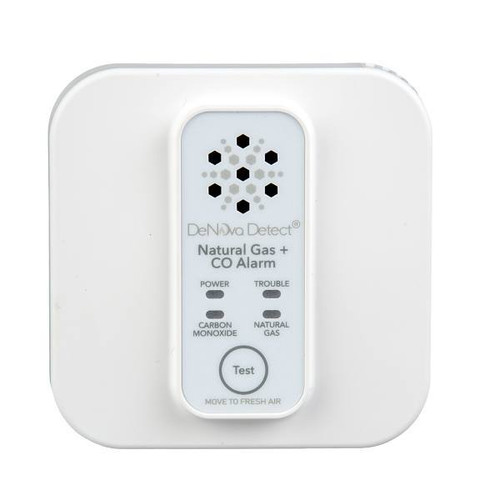Denova Detect 10-Year Battery-Powered Natural Gas/Carbon Monoxide Combo Alarm With Voice Alert