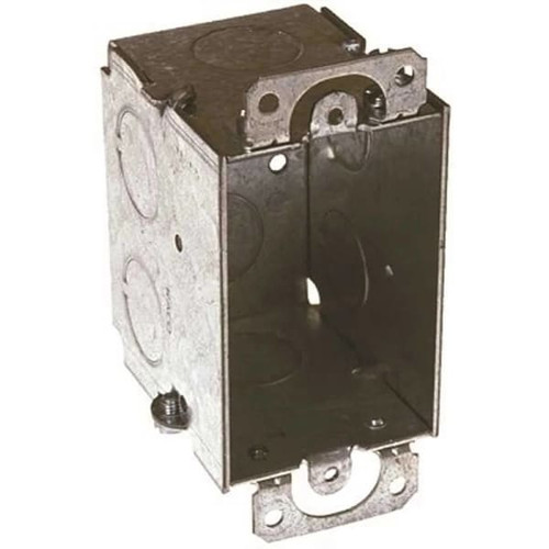 Raco 3" X 2" X 2-1/2" D Switch Box, Gangable 8 X 1/2", Ko'S Plaster Ears