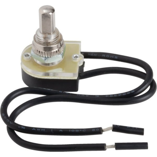 Satco 125 Volt On-Off Push Button (Nickel)