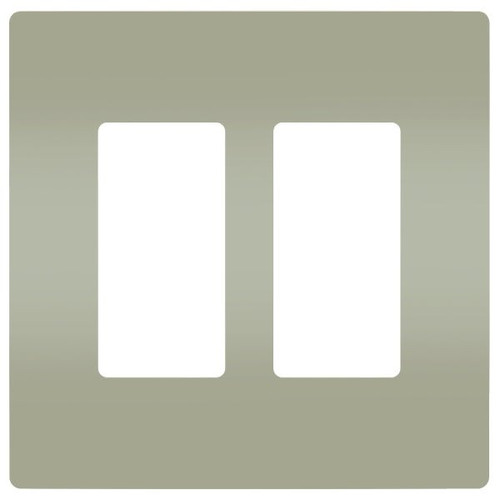 Legrand 2-Gang Jumbo Size Decorator Wall Plate (Nickel)