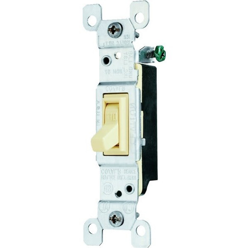 Legrand 15 Amp 120 Volt 1-Pole Copper/Aluminum Toggle Switch (Ivory)