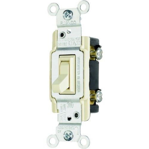 Legrand 15 Amp 120 Volt 3-Way Co/Alr Toggle Light Switch (Ivory)