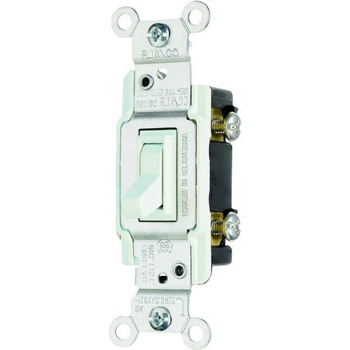 Legrand 15 Amp 120 Volt 3-Way Co/Alr Toggle Light Switch (White)