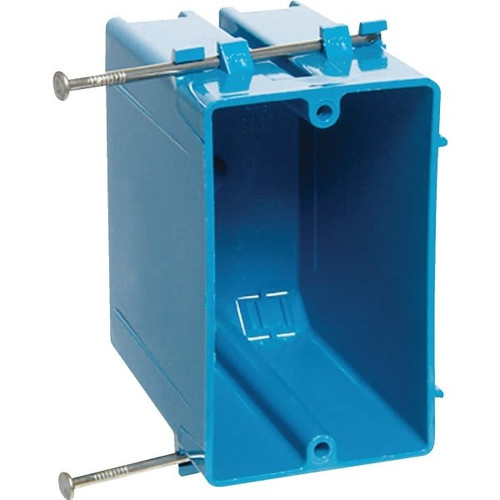 Carlon 22.5 Cu In 1-Gang New Work PVC Switch/Outlet Wall Electrical Box (Blue)