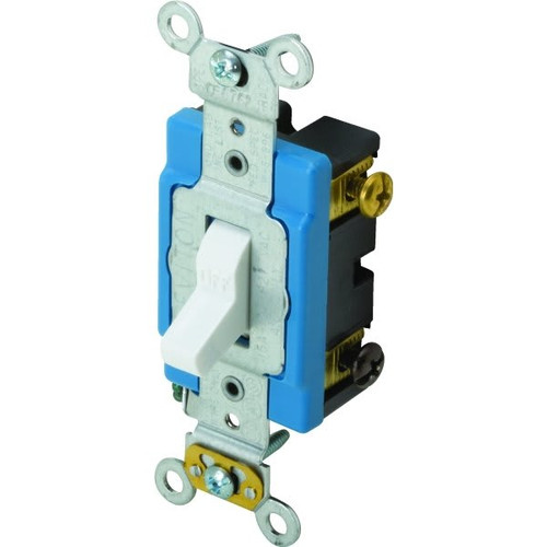 Hubbell-Pro 15 Amp 120/277 Vac 2-Position Combination Toggle Switch (White)
