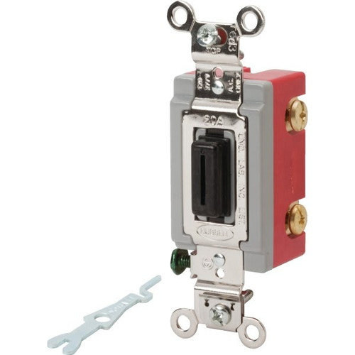 Hubbell-Pro 15 Amp 120/277 Vac 2-Position Locking Toggle Switch
