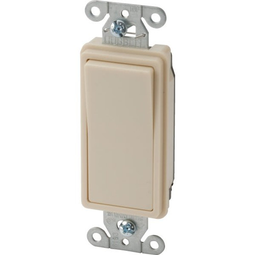 Hubbell-Pro 15 Amp 120/277 Vac 2-Position Commercial-Grade Decorator Switch